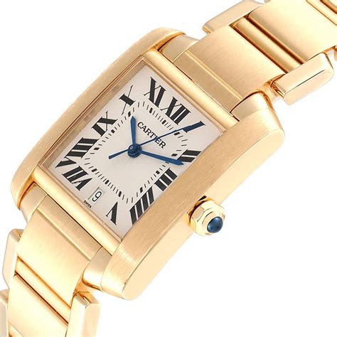 cartier tank francaise large gold.